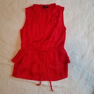 Cynthia Steffe Red Silky Top